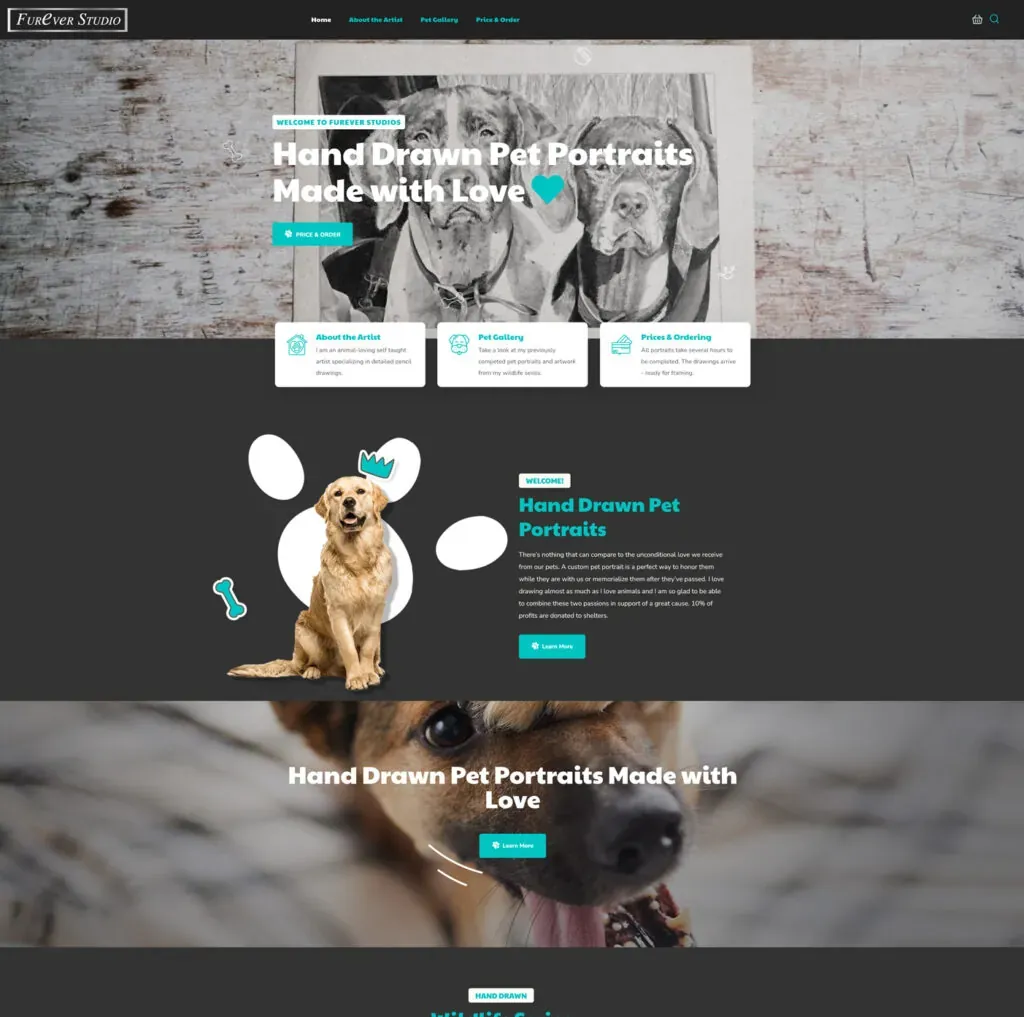 Furever Studio website
